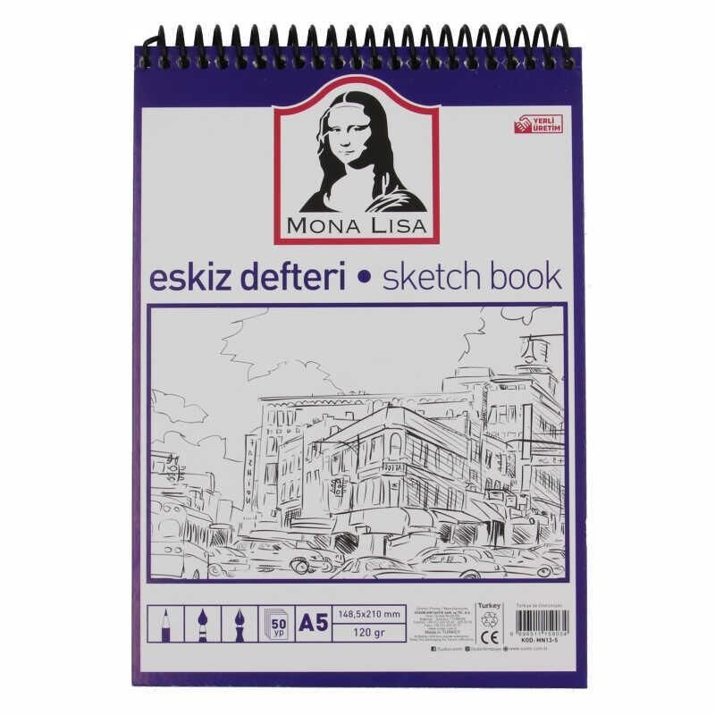 SUDOR ESKIZ DEFTERI SPIRALLI A5 120GR 50 YP MN13-5