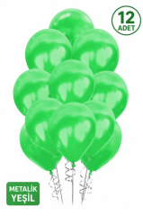 BALONEVI BALON 12 ınc METALIK YESIL 12 LI