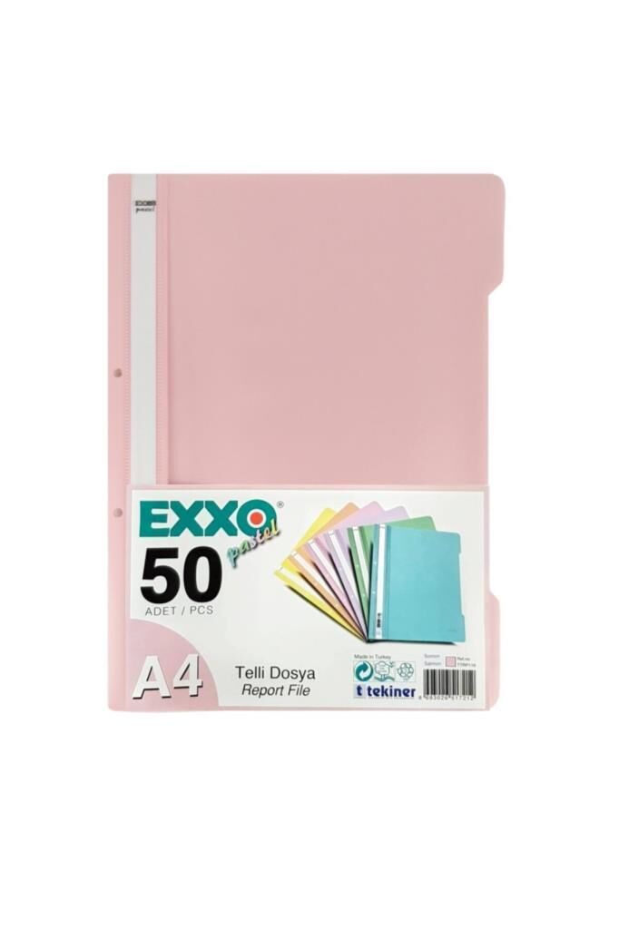 EXXO/DOSY TELLI DOSYA SEFTALI PASTEL 50 LI