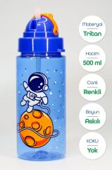 NOKI KIDS SU MATARASI PIPETLI 500ml MAVI T-0107