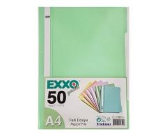 EXXO TELLI DOSYA NANE YESILI PASTEL 50 LI
