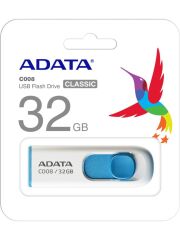 ADATA C008/32GB USB 2.0 CLASSIC WHITE+BLUE FLASH