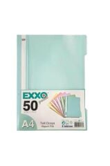 EXXO TELLI DOSYA TURKUAZ PASTEL 50 LI