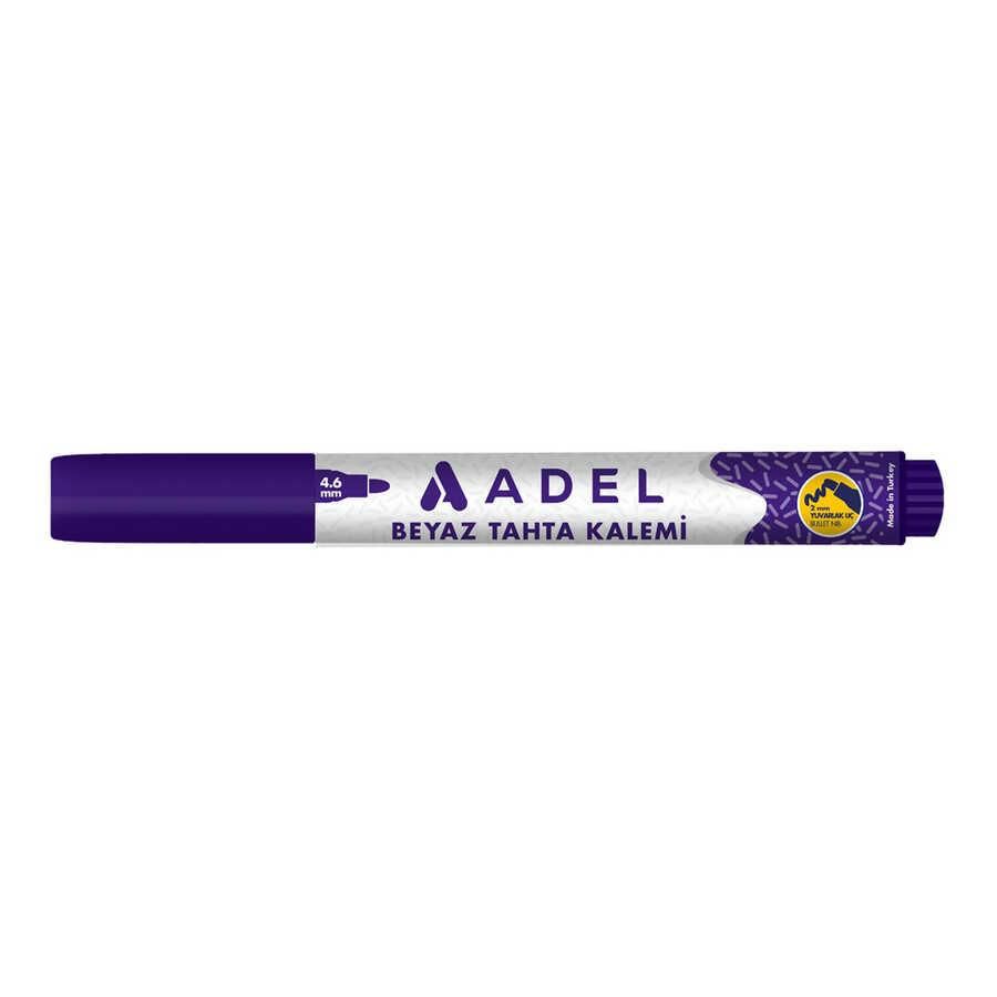 ADEL BEYAZ TAHTA KALEMI MOR
