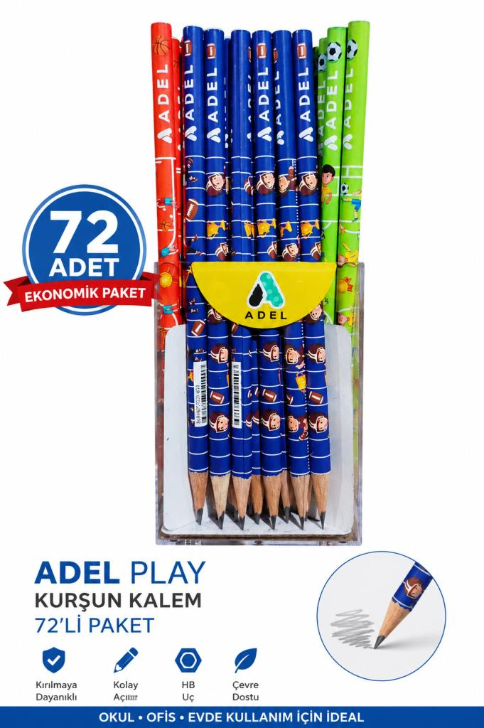 ADEL PLAY KURSUN KALEM 72 LI