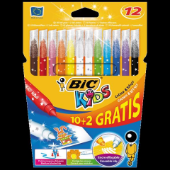BIC KIDS MAGIC SILINEBILIR KECELI KALEM 10+2