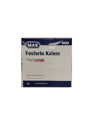 MAS FOSFORLU KALEM 6422 PASTEL PEMBE 12 LI