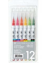 ZIG CLEAN COLOR REAL BRUSH RB-6000AT/12VA 12 LI