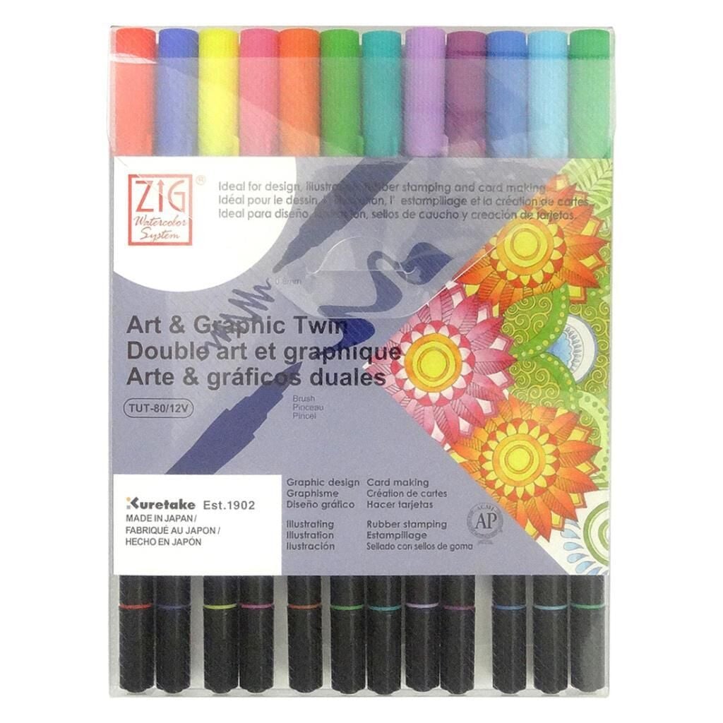 ZIG ART&GRAPHIC TWIN TUT-80/12VMU 12LI MUTED