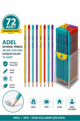 ADEL KURSUN KALEM SCHOOL PENCIL 2B 72LI