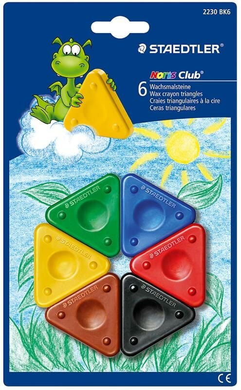 STEADTLER NORIS CLUB PASTEL BOYA UCGEN 6 LI