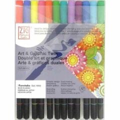 ZIG ART&GRAPHIC TWIN TUT-80/12VBR 12LI BRIGHT