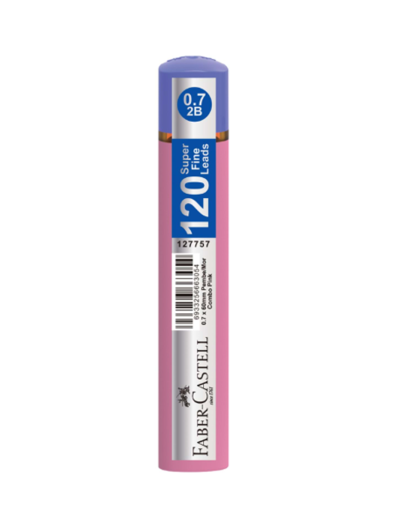 FABER CASTELL GRIP MIN 07 2B 60MM 120 LI PEMBE/MOR
