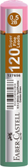 FABER CASTELL GRIP MIN 05 2B 60MM 120 LI YESIL/PEM