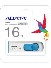 ADATA C008/16GB USB 2.0 CLASSIC WHITE+BLUE FLASH