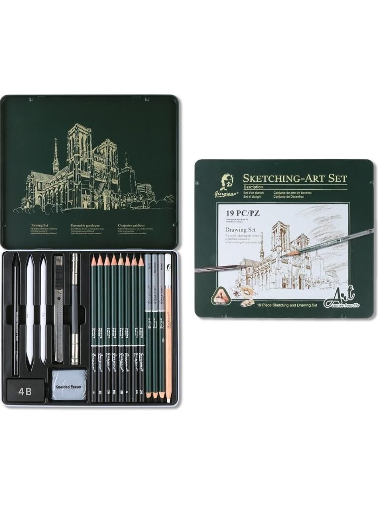 GIORGIONE 19 LU CIZIM SETI METAL KUTU G-191908