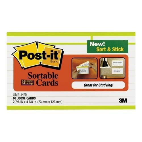 3M POST-IT SUNUM KARTLARI 73mmx123mm 60LI PAKET