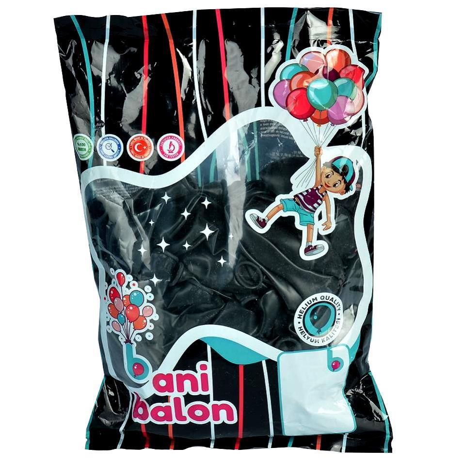 GEMAR BANI BALON 10'' 26CM  SIYAH 100 LU