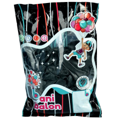 GEMAR BANI BALON 10'' 26CM  SIYAH 100 LU