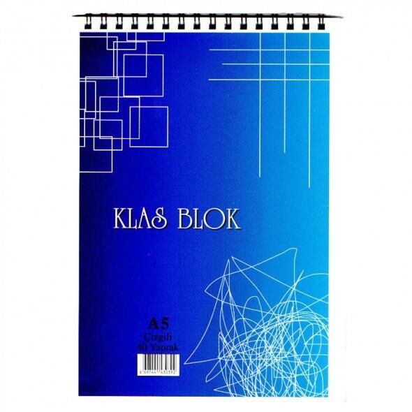 KLAS BLOKNOT A5 CIZGILI SPIRALLI 36 YAPRAK (0392)