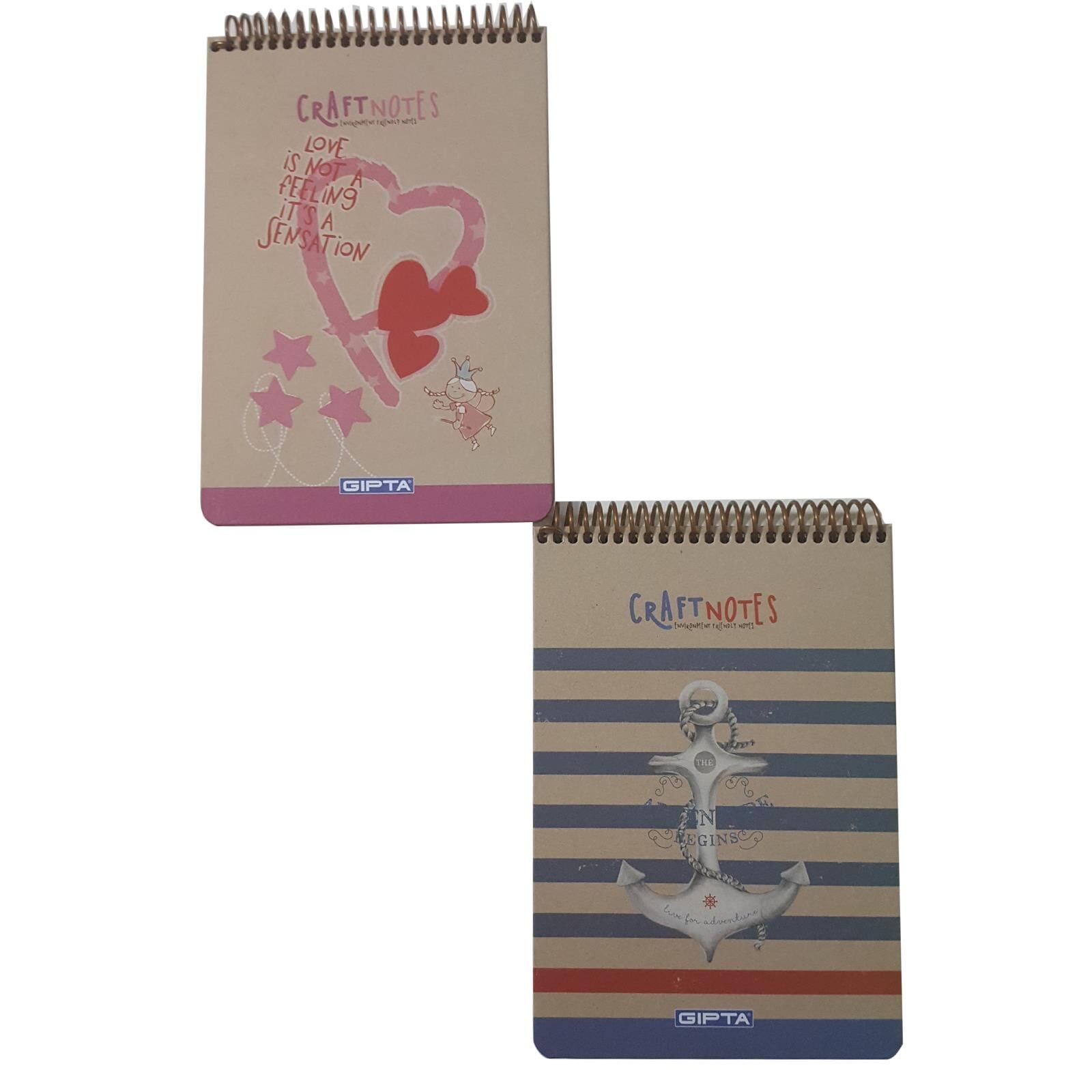 GIPTA CRAFT KARELI BLOKNOT SERT A5 100 YAPRAK 1786