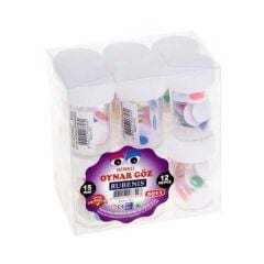 RUBENIS OYNAR GOZ 20mm RENKLI 6 LI (5012)