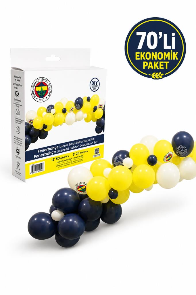 BALONEVI BALON FENERBAHCE DEKORASYON SET 70 LI
