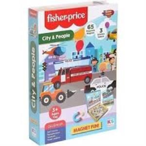 KS GAMES BABY PUZZLE CITY PEOPLE FISHER PRICE