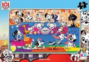 KS GAMES FRAME PUZZLE 24 PARCA 101 DALMATIAN