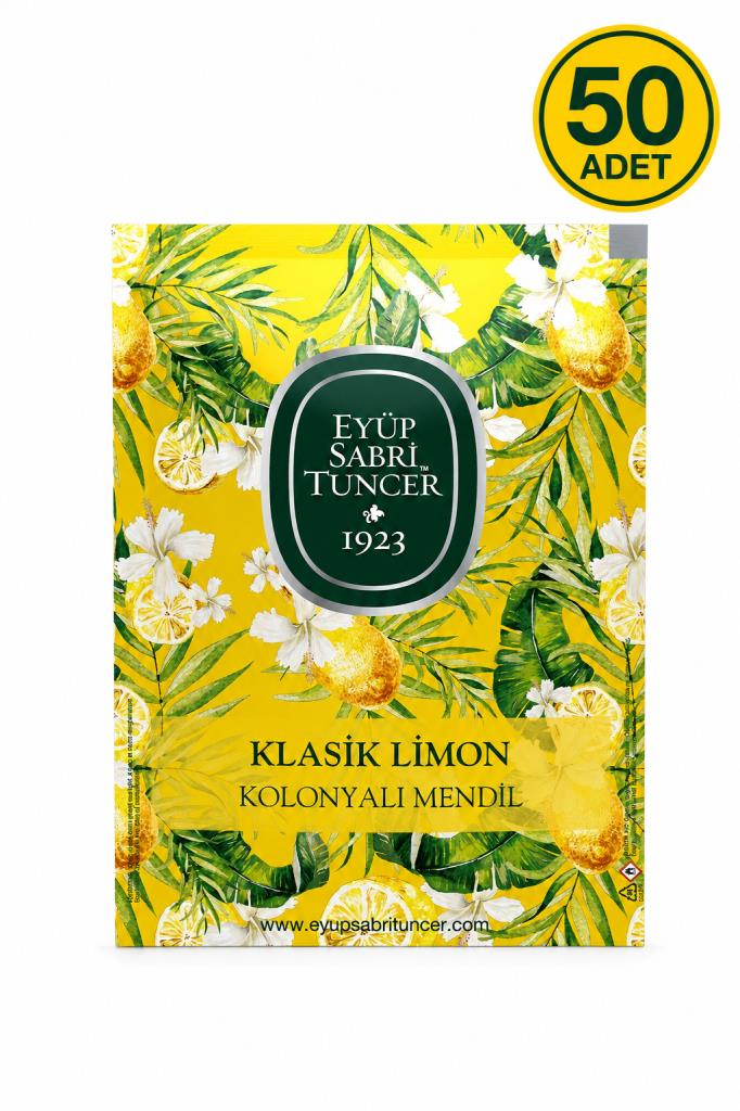 EYUP SABRI KOLONYALI MENDIL KLASIK LIMON 50 LI