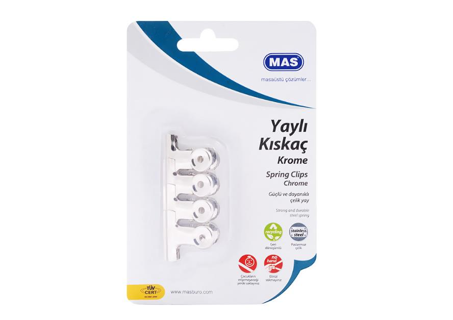MAS KISKAC BEYAZ METAL 30mm  4 LU BLS.(941)