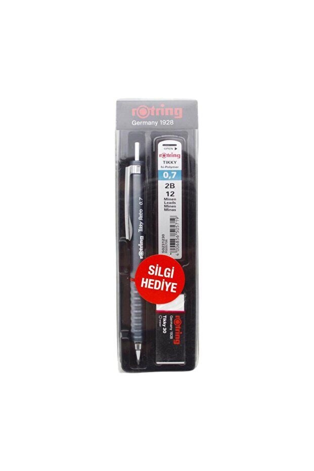 ROTRING VERSATIL TIKKY RETRO OKUL SETI 0.7 GRI