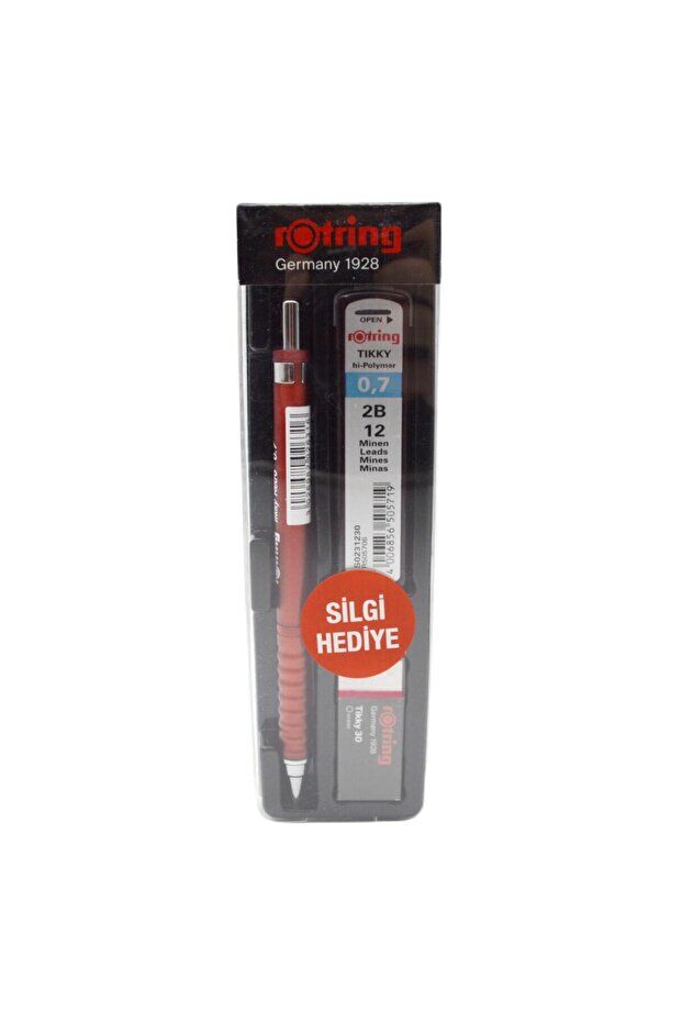 ROTRING VERSATIL TIKKY RETRO OKUL SETI 0.7 KIRMIZI