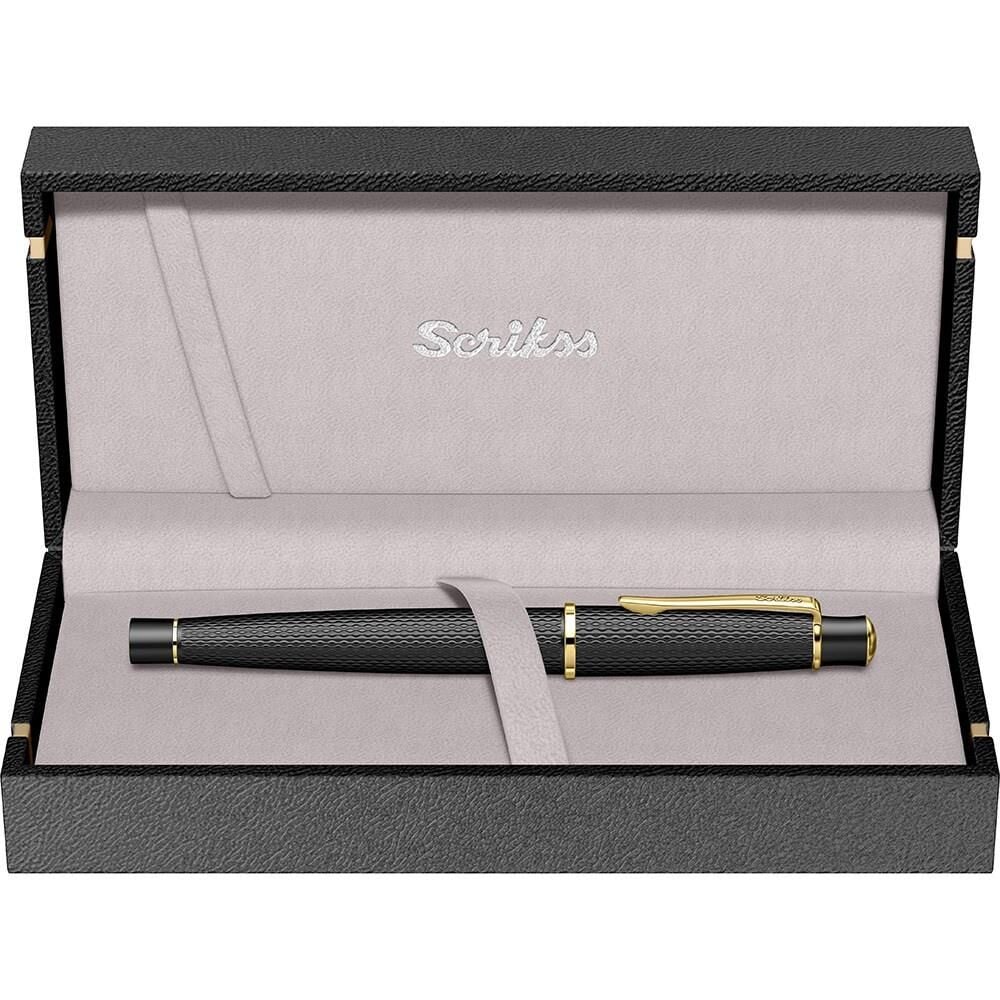 SCRIKSS ROLLER KALEM MAT SIYAH ALTIN 620