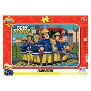 KS GAMES FRAME PUZZLE 24 PARCA FIREMAN SAM FRS 704