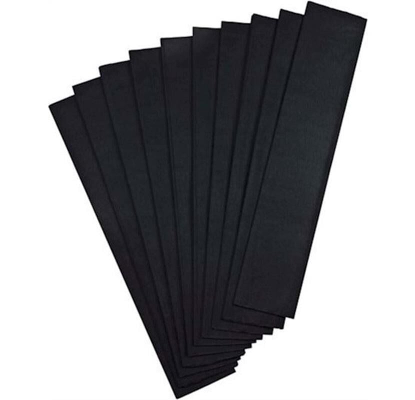 GIPTA KREPON KAGIDI  50x200cm.SIYAH 10 LU (9135)