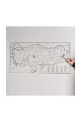 PANDA 118X56 CM TURKIYE HARITASI KAGIT TAHTA(792)