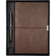 PREMIUM DEFTER TOLEDO A5 KAHVE+ROLLER TITANYUM 800