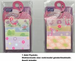 KRAF FLAMINGO YAPISKANLI NOT KAGIDI 80 YP 2216FL