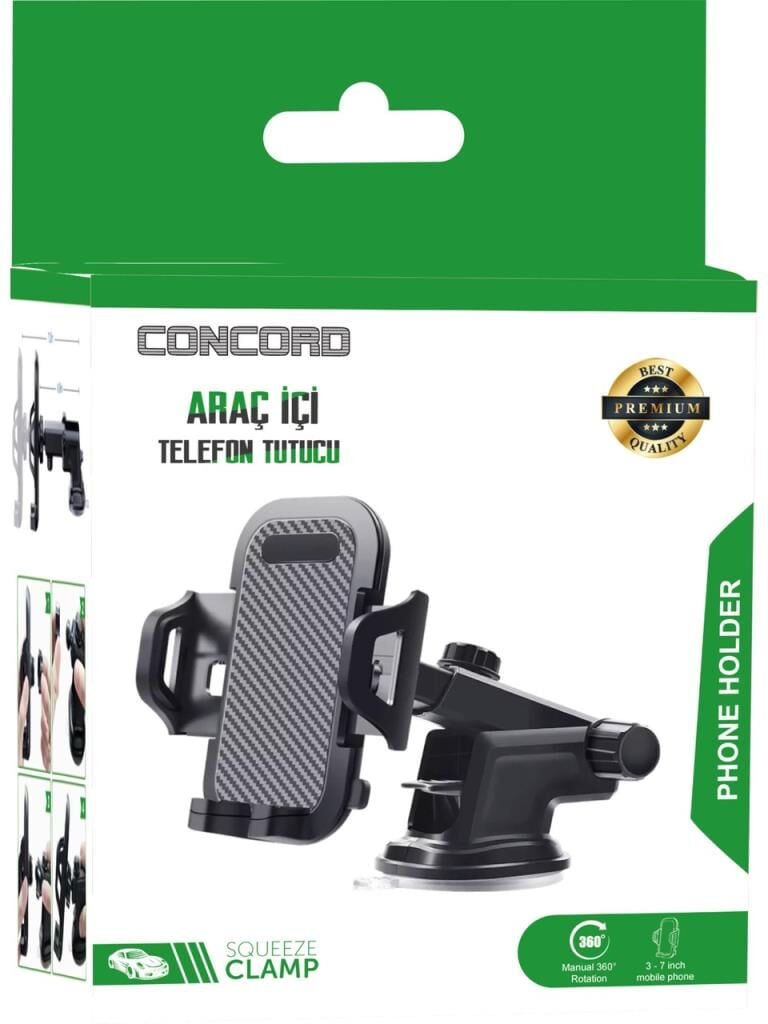 CONCORD CH-113 CAM VANTUZLU ARAC TELEFON TUTUCU UZ
