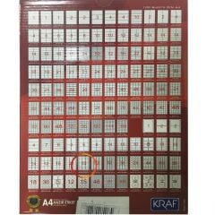 KRAF LASER ETIKET 2033 63.5x25.4 (33x100=3300)