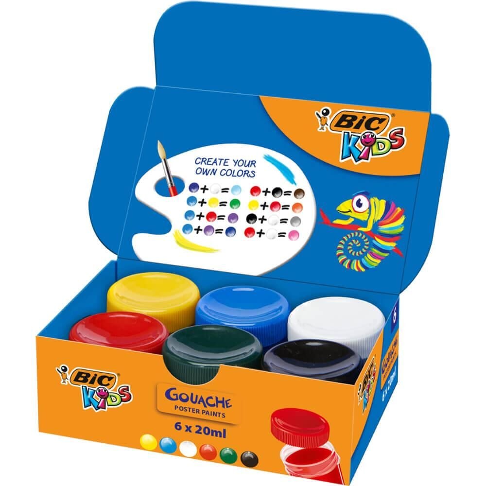 BIC KIDS GUAJ BOYA 20ml 6 RENK (947714)