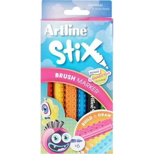 ARTLINE BOYA KALEMI STIX BRUSH MAR.6 LI ETX-F 6W