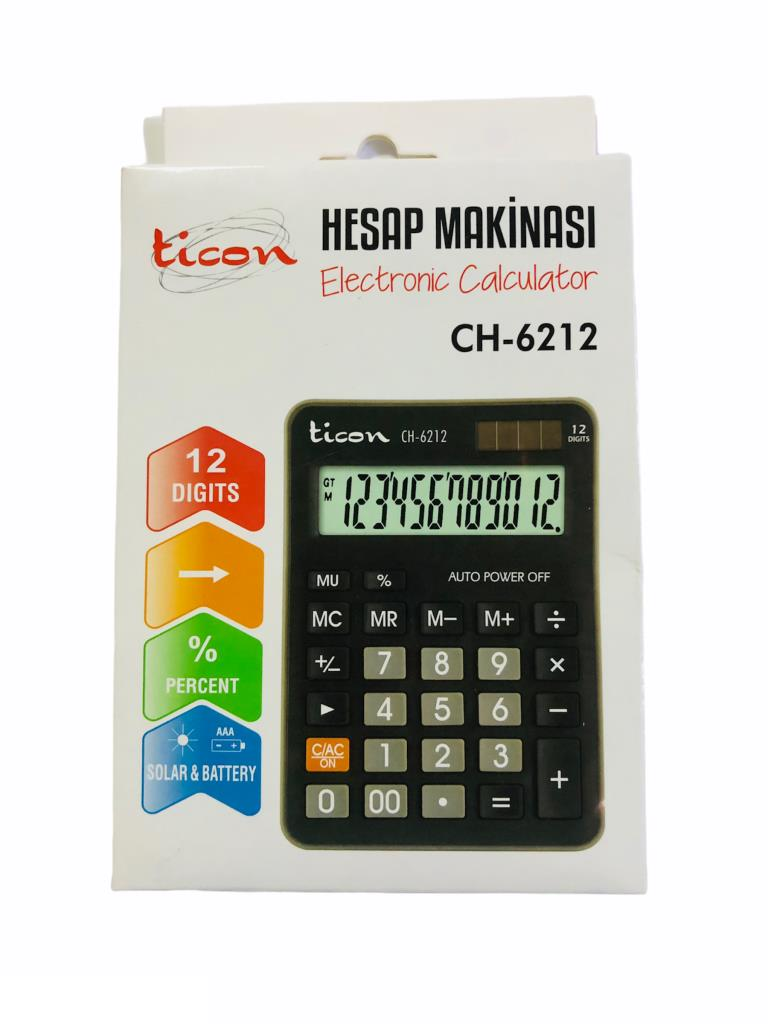 TICON 12 HANELI HESAP MAKINESI  CH- 6212 (336505)