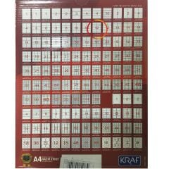 KRAF LASER ETIKET 2612 105x48 (12x100=1200)HB1612