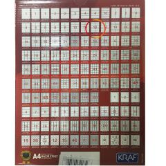 KRAF LASER ETIKET 2612 105x48 (12x100=1200)HB1612
