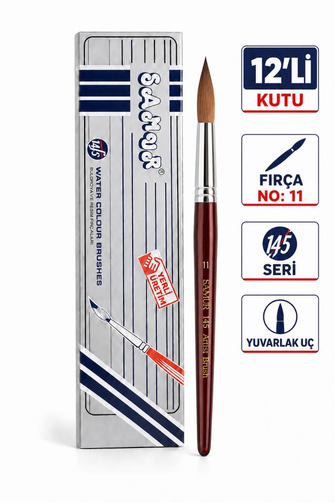 SAMUR SULUBOYA FIRCASI 145 SERI (NO:11) 12 LI KUTU