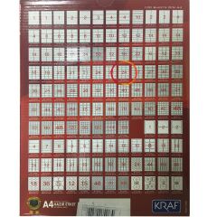 KRAF LASER ETIKET 2324 BK 70x35(24x100=2400)