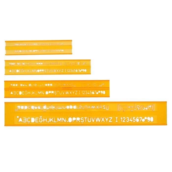 HATAS TEKNIK YAZI SABLONU CETVEL  SETI (02250)