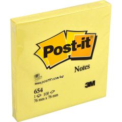 POST-IT YAP.KAGIT 76x76 SARI 1 LI (654-CYSS)